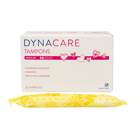 Dynarex Regular Tampons Cardboard Applicator, 6-9gr absorbency, 25ea/bx, 9bxs/case (225 Count)