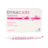 Dynarex Regular Tampons Plastic Applicator, 6-9gr absorbency, 25ea/bx, 9bxs/case (225 Count)