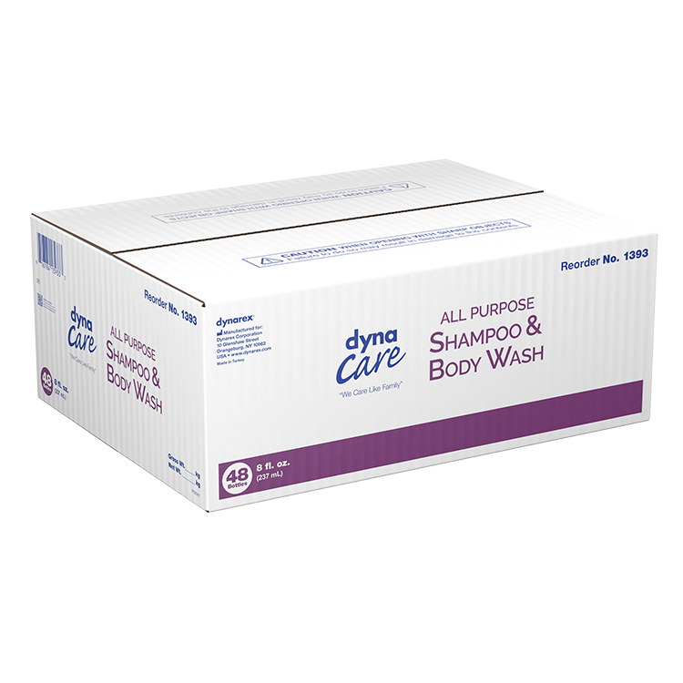 DynaCare All Purpose Shampoo and Body Wash, 8 oz. 48bot/case (48 Count)