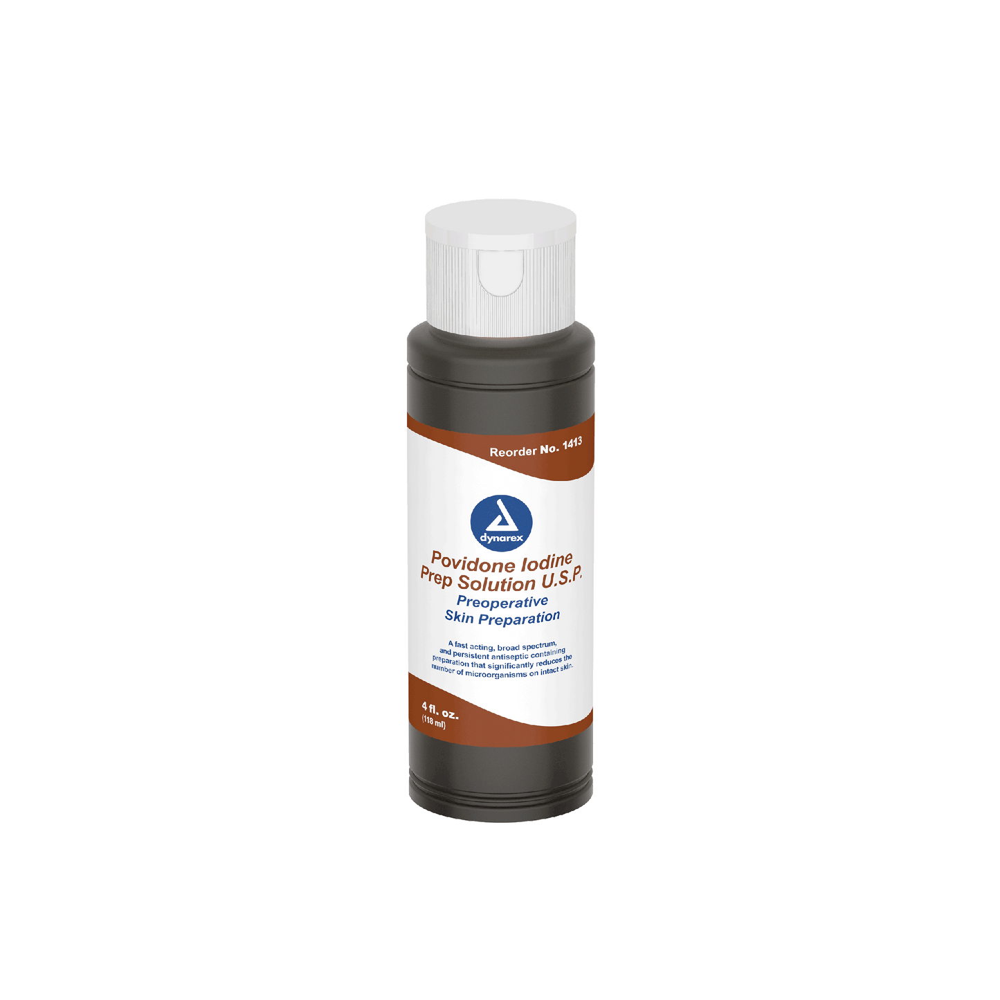Dynarex Povidone Iodine Prep Solution Bottle