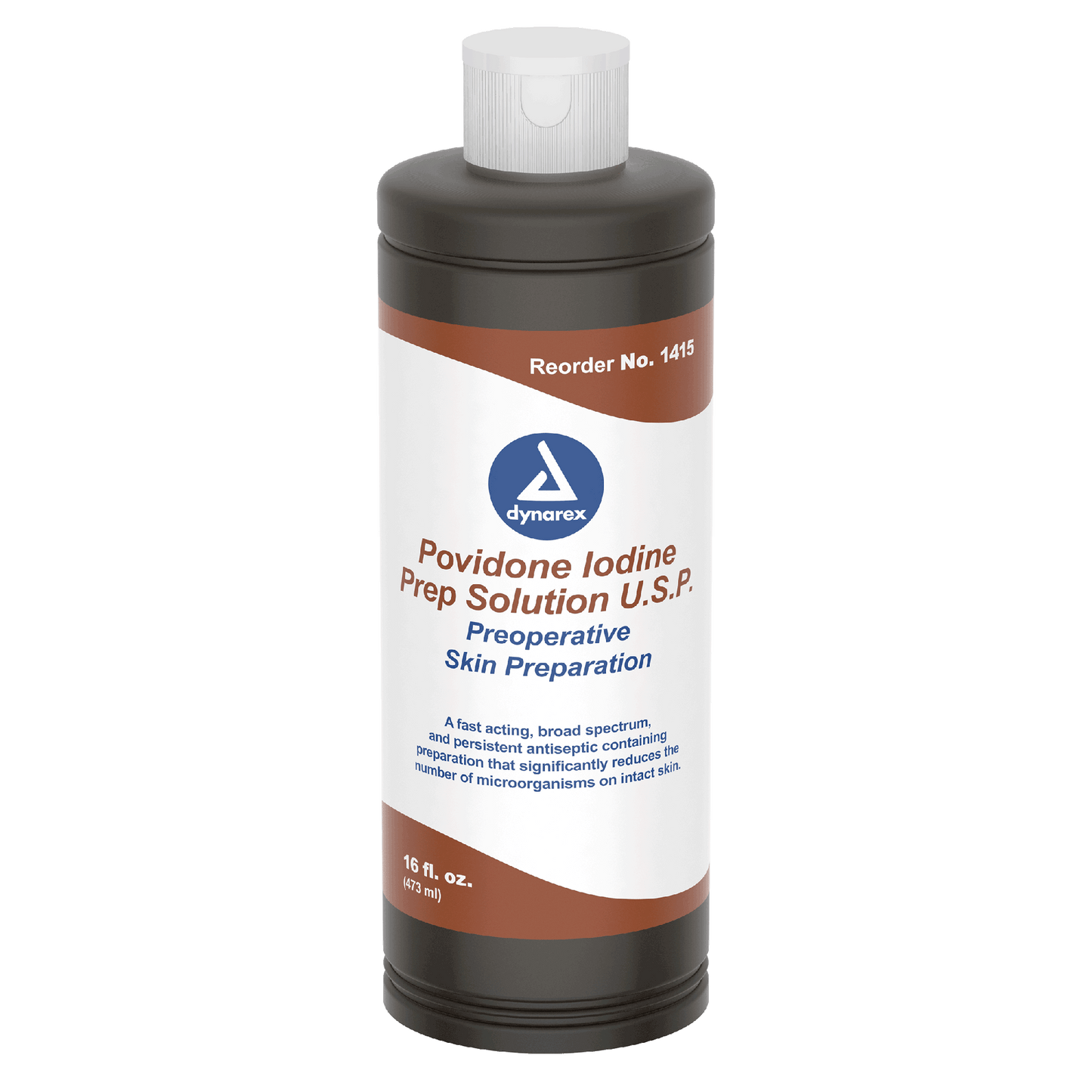 Dynarex Povidone Iodine Prep Solution Bottle