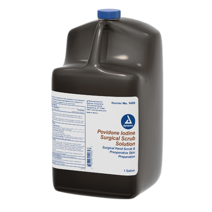 Dynarex Povidone Iodine Scrub Solution, 1 gal. Bottle  4bot/case (4 Count)