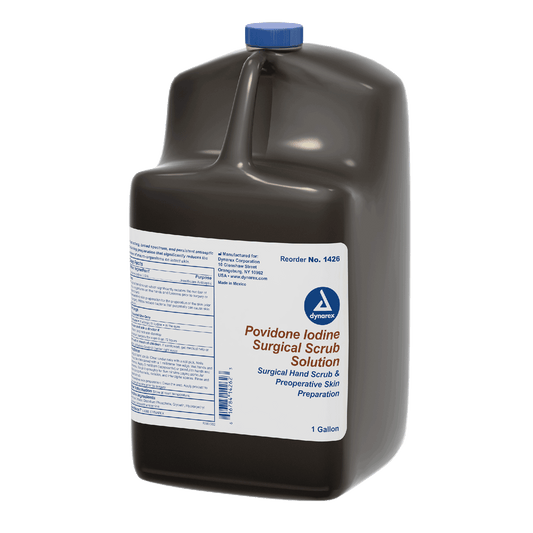 Dynarex Povidone Iodine Scrub Solution, 1 gal. Bottle  4bot/case (4 Count)