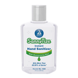 Dynarex Instant Hand Sanitizer, 2 oz. Square Bottle, 24bot/bx, 6bxs/case (144 Count)