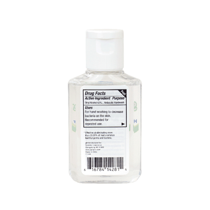 Dynarex Instant Hand Sanitizer, 2 oz. Square Bottle, 24bot/bx, 6bxs/case (144 Count)