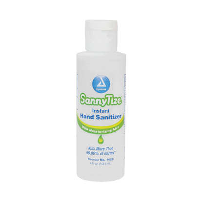 Dynarex Instant Hand Sanitizer, 4 oz. Round Bottle, 24bot/bx, 4bxs/case (96 Count)