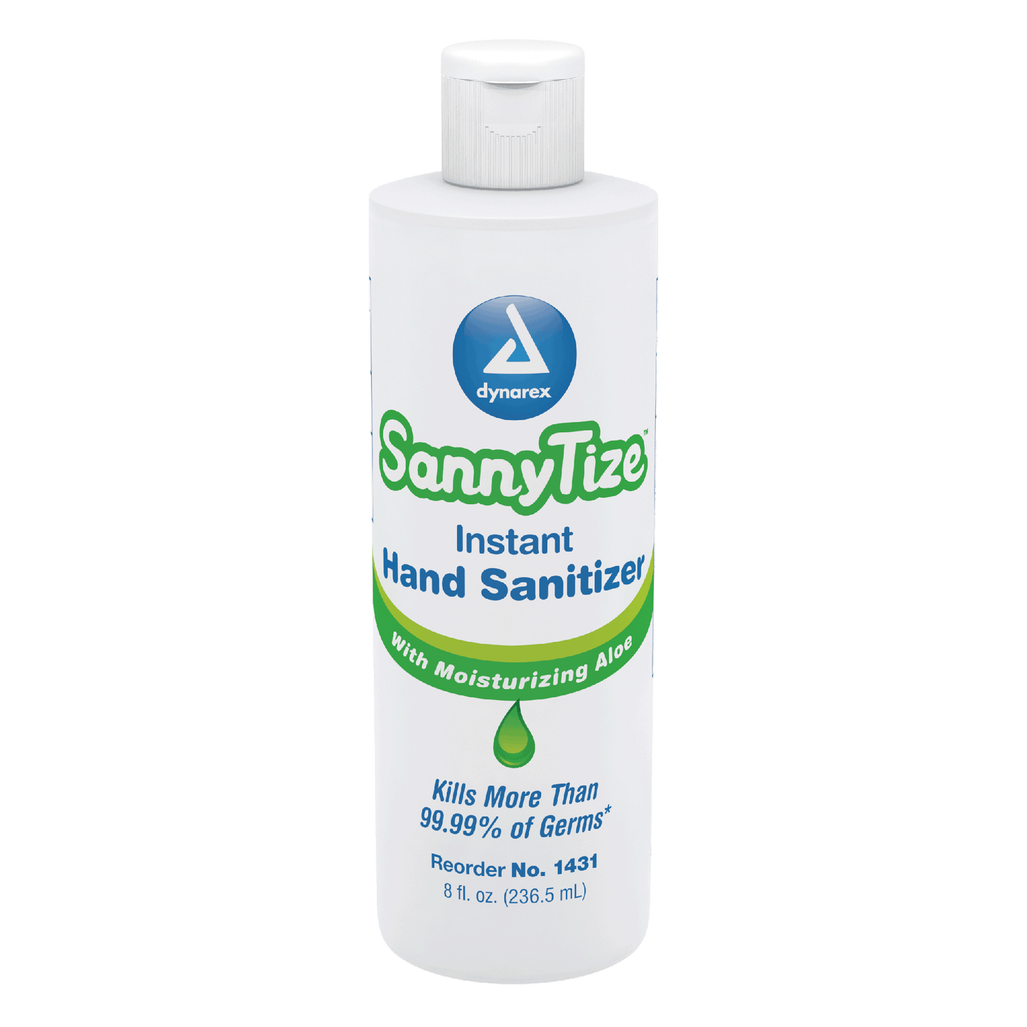 Dynarex SannyTize Instant Hand Sanitizer, 8 oz. Round Bottle, 48bot/case (48 Count)