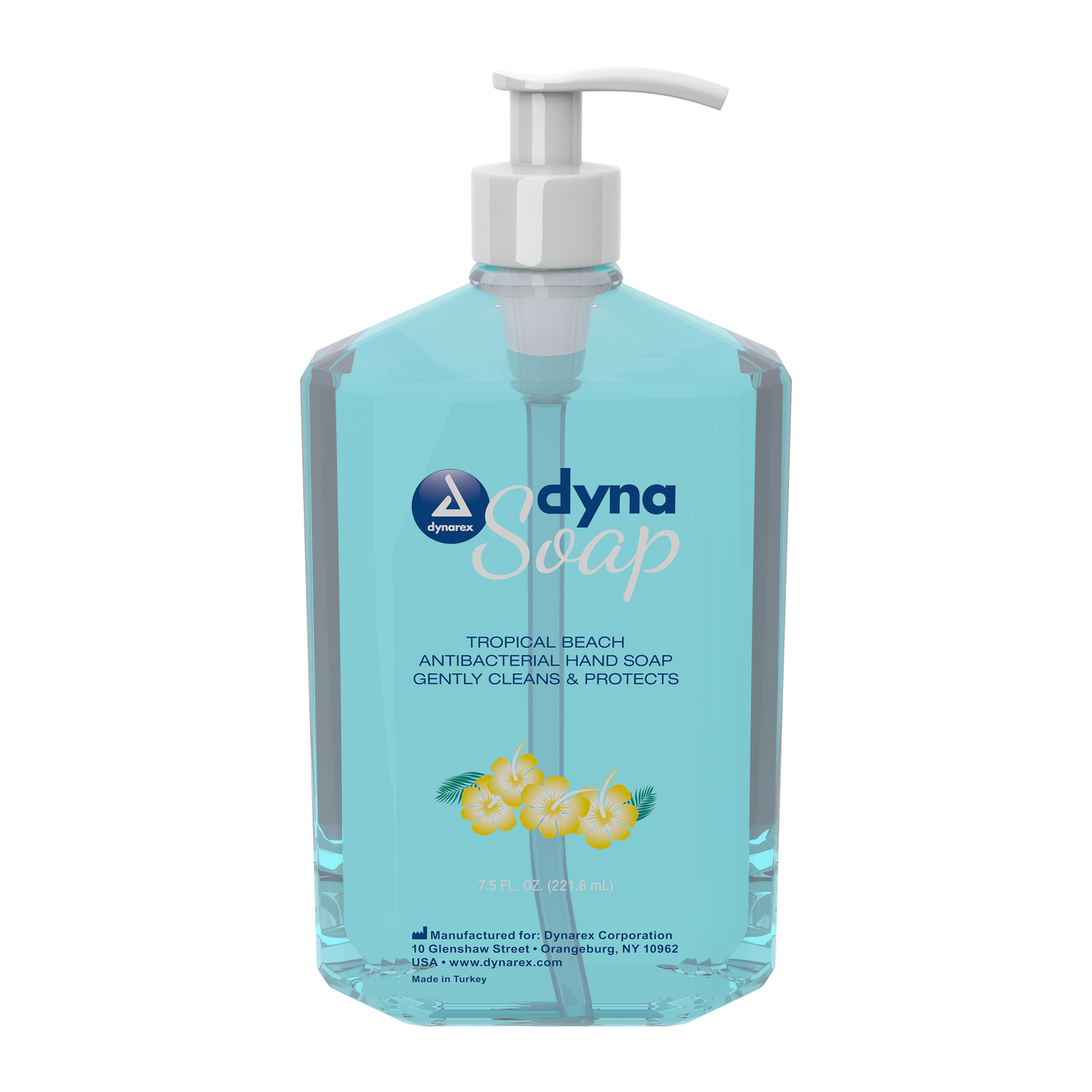 Dynarex Antibacterial Soap, 7.5 oz. Pump Bottle, 24bot/case (24 Count)