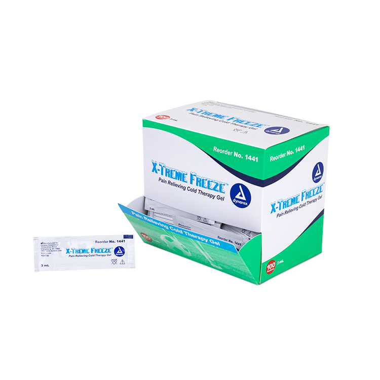 Dynarex X-Treme Freeze, 3 mL Packet, 100ea/bx, 2bxs/case (200 Count)