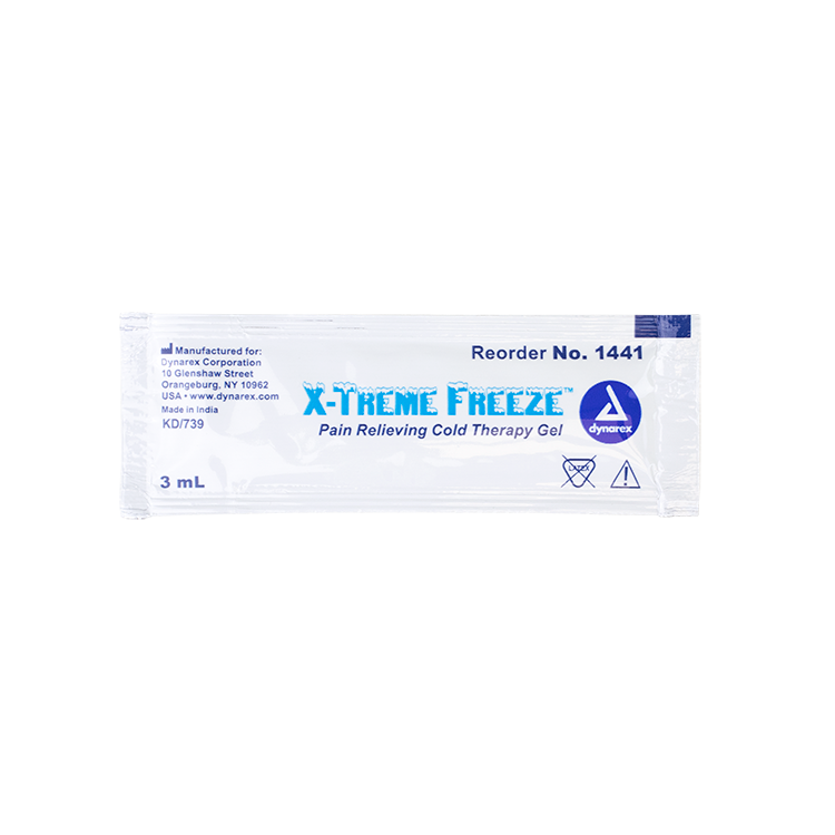 Dynarex X-Treme Freeze, 3 mL Packet, 100ea/bx, 2bxs/case (200 Count)