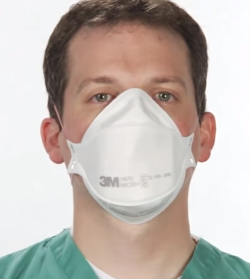 3M 240pcs Aura 1870+ Particulate Respirator N95 Face Mask, Regular Size, Individually wrapped & Flat Fold