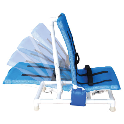 MJM International 191-S-A Articulating bath chair (SMALL) fully adjustable, no base, no casters, 100 lbs weight capacity