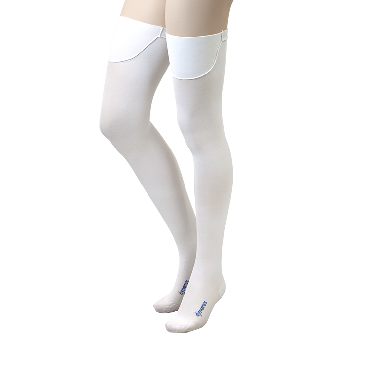 Dynarex DynaFit Compression Stockings - Thigh, Large, 12pairs/bx, 5bxs/case (60 Pairs)