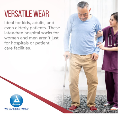 Dynarex Double Sided Slipper Socks - 48pairs/case (48 Count)