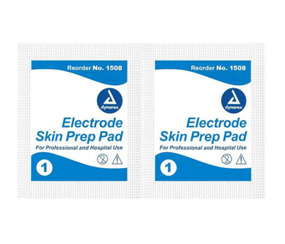 Dynarex Electrode Skin Prep Pad, 100ea/bx, 10bxs/case (1000 Count)