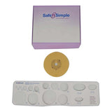 Safe N Simple 2-Piece Round Wafer Extended Wear with Solid Hydrocolloid, Flange Cut to Fit (40 Count)