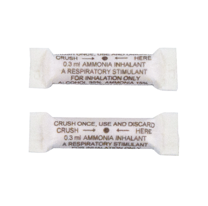 Dynarex Ammonia Inhalants (Ampule), 0.33cc, 10ea/bx, 50bxs/case (500 Count)