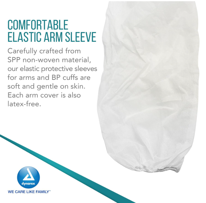 Dynarex BP Cuff Barrier Sleeve, Non-Woven   100ea/bx, 5bxs/case (500 Count)