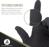 Dynarex Black Arrow Latex Exam Gloves, 6 Mil Thick, Powder-Free - 100/bx, 10bxs/cs (1000 Count)