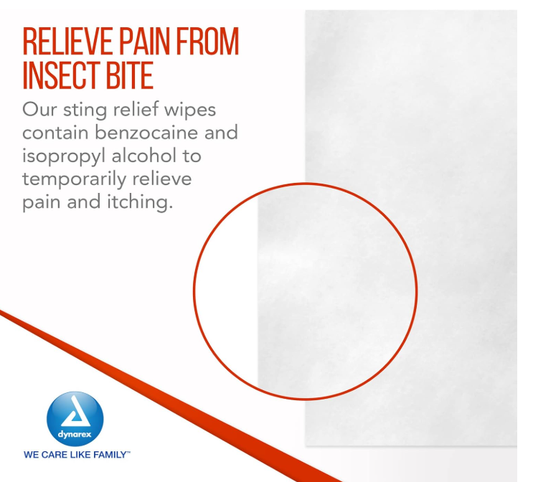 Dynarex Sting & Bite Pad, 3000ea/cs (3000 Count)