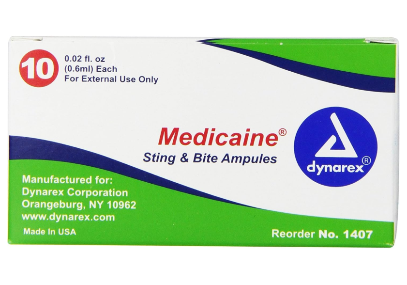Dynarex Medicaine Insect Bite - Ampule, 6 cc, 10ea/bx, 50bxs/case (500 Count)