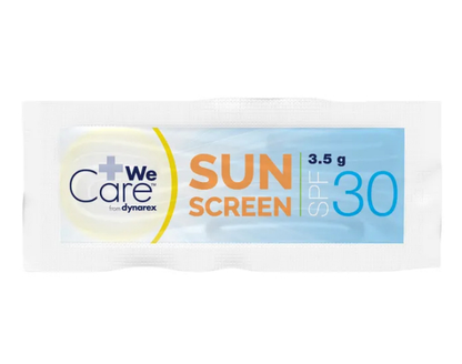 Dynarex Sunscreen, 3.5 g Sachet, 25/bx, 24bxs/case (600 Count)