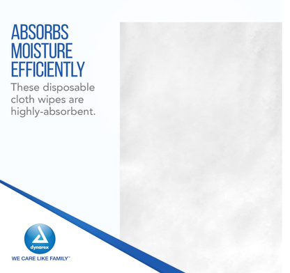 Dynarex Personal Care Washcloth - 50ea/bx, 10bxs/case (500 Count)