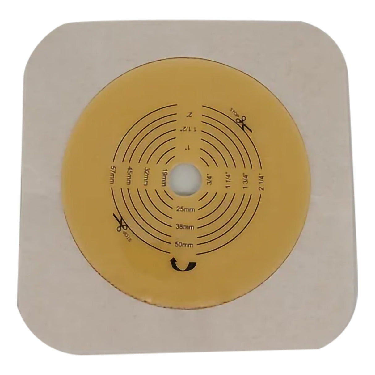Safe N Simple 2-Piece Wafer Standard Wear Tape Collar Beige, Flange Cut to Fit (80 Count)