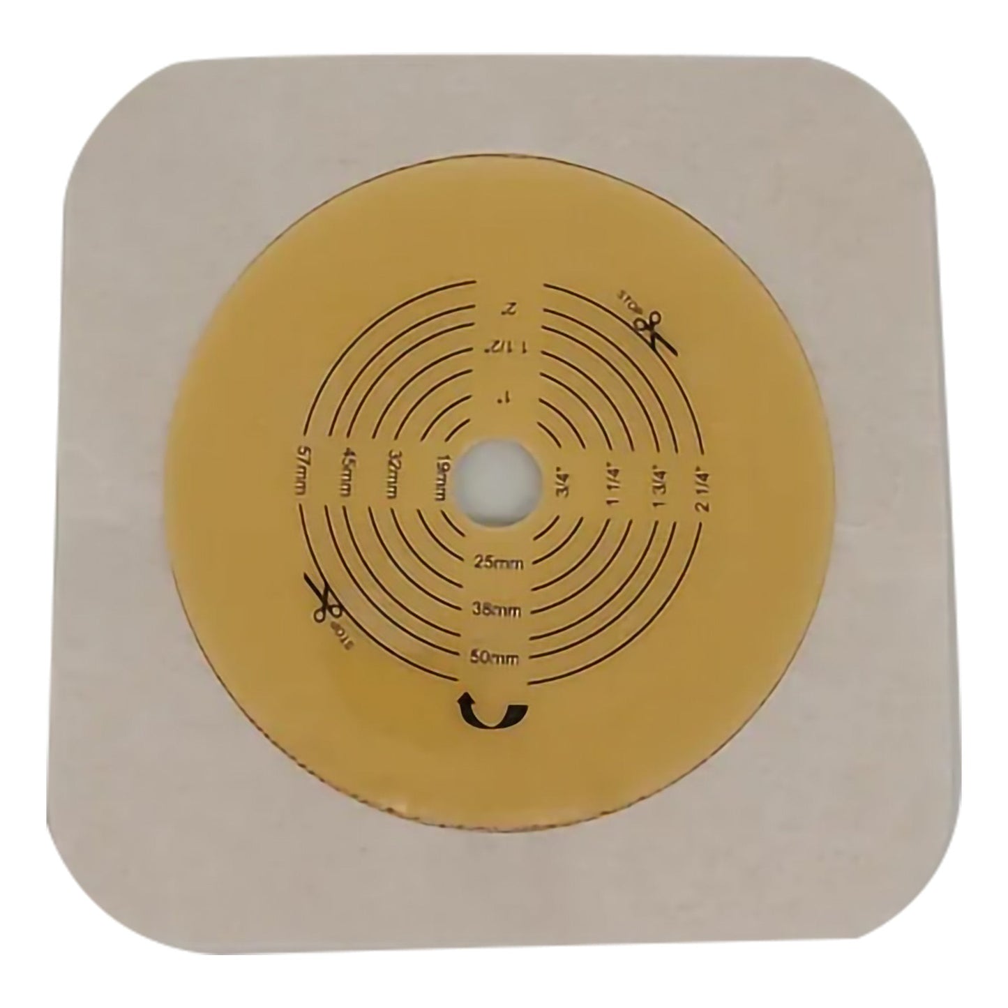 Safe N Simple 2-Piece Wafer Standard Wear Tape Collar Beige, Flange Cut to Fit (80 Count)