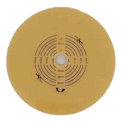 Safe N Simple 2-Piece Round Wafer Extended Wear with Solid Hydrocolloid, Flange Cut to Fit (40 Count)