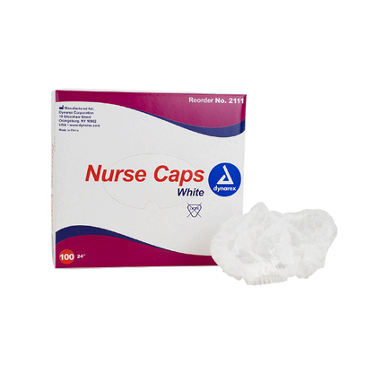 Dynarex Nurse Cap O.R. - 100ea/bx, 5bxs/case (500 Count)