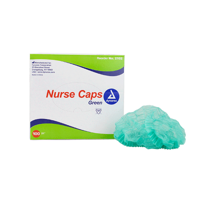 Dynarex Nurse Cap O.R. - 100ea/bx, 5bxs/case (500 Count)