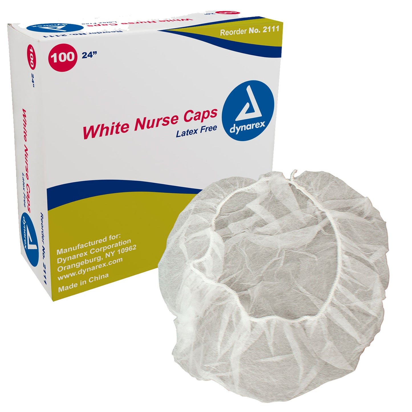 Dynarex Nurse Cap O.R. - 100ea/bx, 5bxs/case (500 Count)