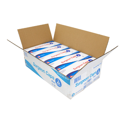 Dynarex Surgeon Cap O.R., Blue - 100ea/bx, 5bxs/case (500 Count)