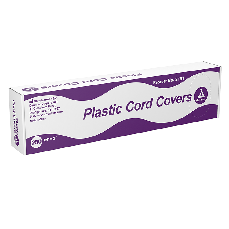 Dynarex Plastic Cord Covers, 24" x 2" - 250ea/bx, 12bxs/case (3000 Count)