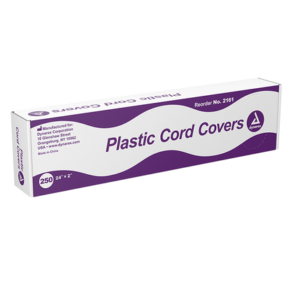 Dynarex Plastic Cord Covers, 24" x 2" - 250ea/bx, 12bxs/case (3000 Count)