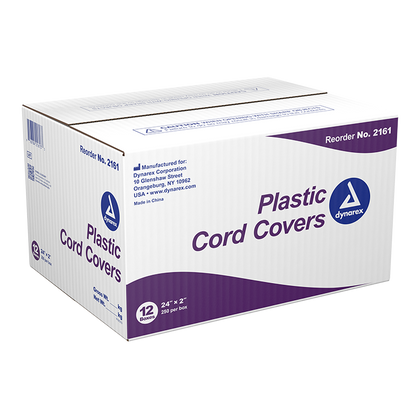 Dynarex Plastic Cord Covers, 24" x 2" - 250ea/bx, 12bxs/case (3000 Count)