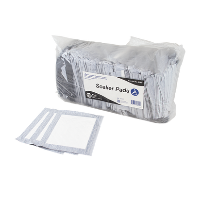 Dynarex Soaker Pads, Black - 500ea/bag, 4bags/case (2000 Count)