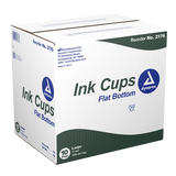 Dynarex Ink Cups - Flat bottom, 17 mm, Large   1000ea/bag, 10bags/case (10000 Count)