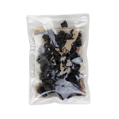 Dynarex Grommet Nipples, Black, 100ea/bag, 25bags/case (2,500 Count)