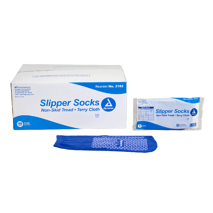 Dynarex Single Sided Slipper Socks - 48pairs/case (48 Pairs)