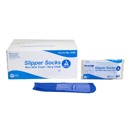 Dynarex Single Sided Slipper Socks - 48pairs/case (48 Pairs)