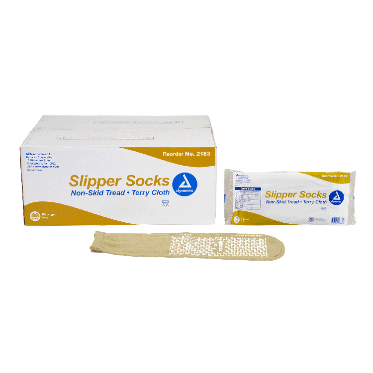 Dynarex Single Sided Slipper Socks - 48pairs/case (48 Pairs)