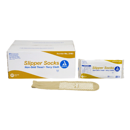 Dynarex Single Sided Slipper Socks - 48pairs/case (48 Pairs)