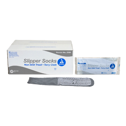Dynarex Single Sided Slipper Socks - 48pairs/case (48 Pairs)