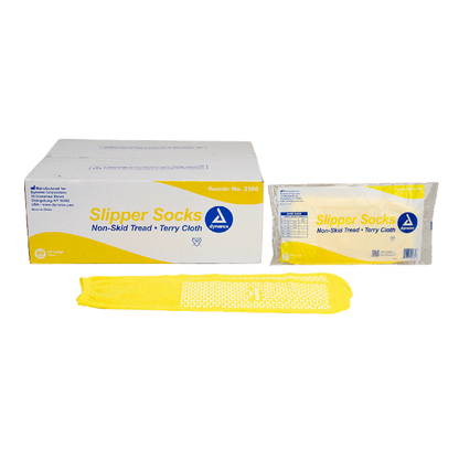Dynarex Single Sided Slipper Socks - 48pairs/case (48 Pairs)