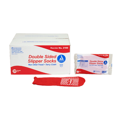 Dynarex Double Sided Slipper Socks - 48pairs/case (48 Count)