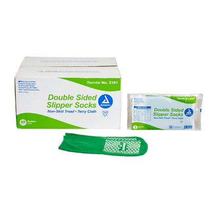 Dynarex Double Sided Slipper Socks - 48pairs/case (48 Count)