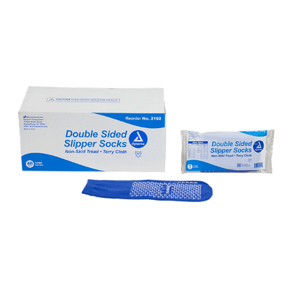 Dynarex Double Sided Slipper Socks - 48pairs/case (48 Count)