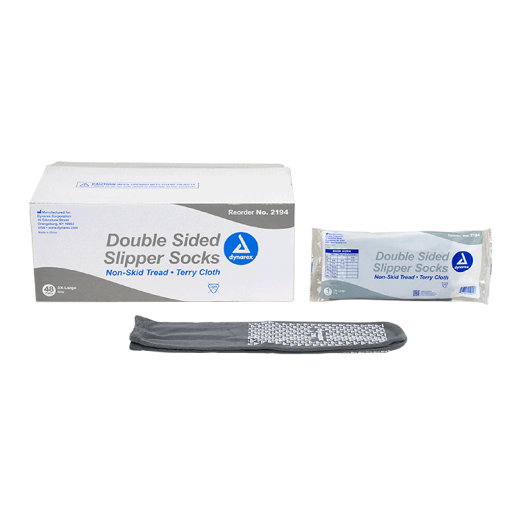 Dynarex Double Sided Slipper Socks - 48pairs/case (48 Count)